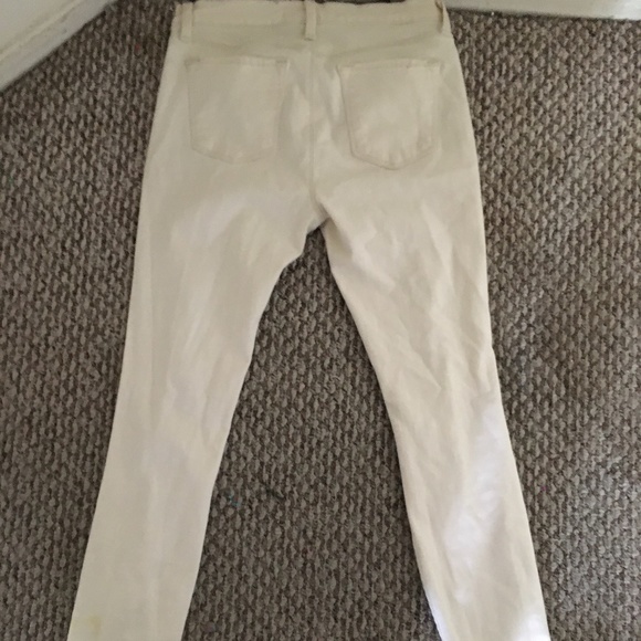 J Brand Cream/Off White Distressed Jeans, 27 - Picture 3 of 3